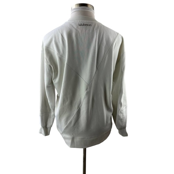 Lululemon Perfectly Oversized Crew Patch Sweatshirt Off White Limited Edition 8 - Picture 11 of 13